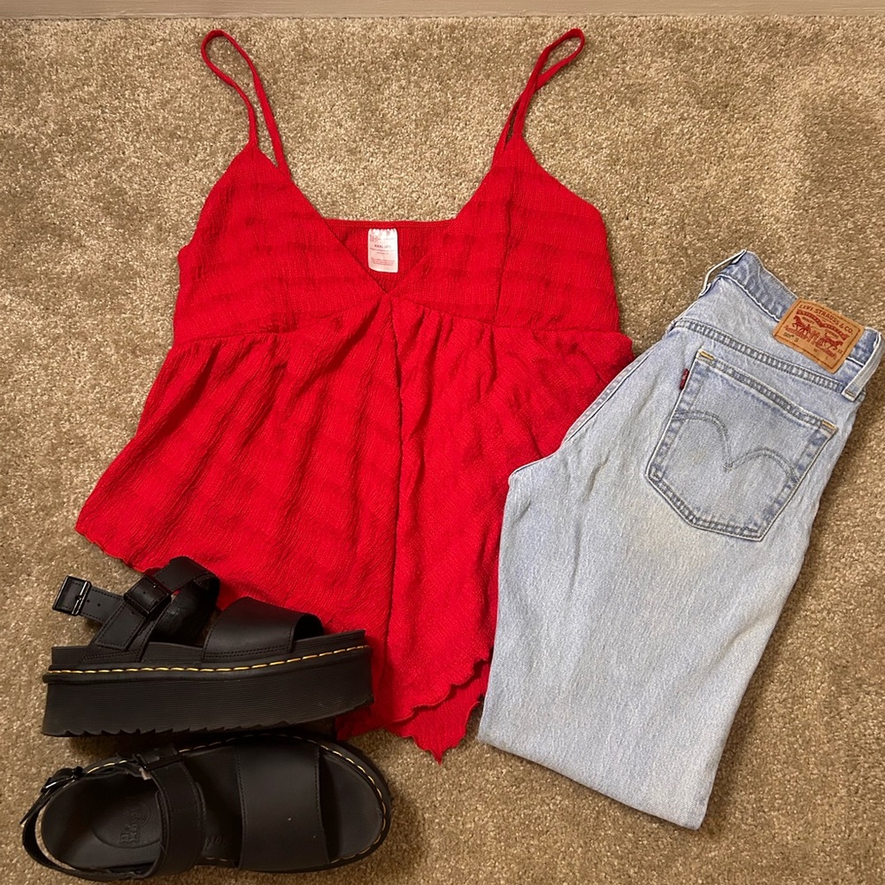Levi's 90’s light wash straight leg jeans